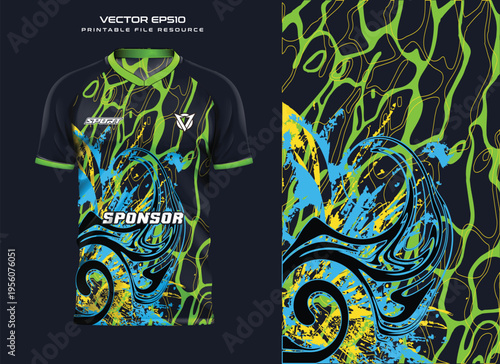 jersey sport template vector illustration