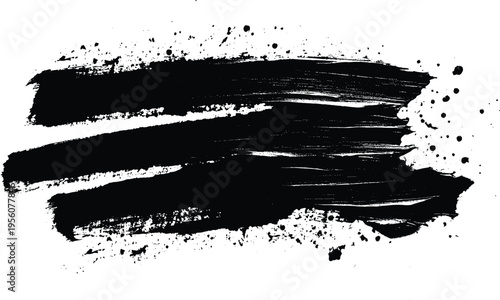 Принти на полотні Tire tracks black and white background, grunge stroke textures