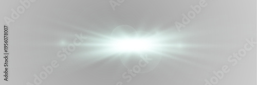 Bright white flash with magic glowing particles