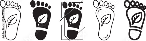 Visual representation of footprints and their analysis through different techniques