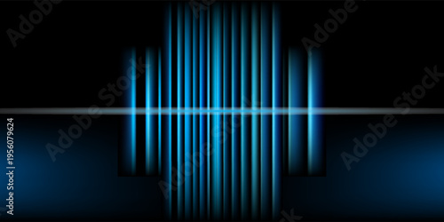 Moving fast laser beams of light isolated on black background. Abstract light effect. Lens flare. Horizontal vertikal rays glowing in the dark. Vector illustration. EPS 10