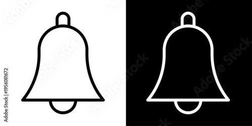 Notification bell icon representing alerts, reminders, app notifications, updates and message signals for mobile apps and web interfaces.