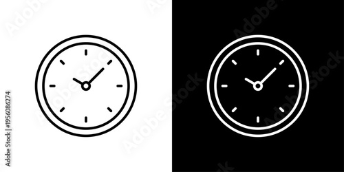 Clock Icon Sheet Black And White