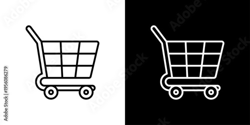 Shopping Cart Icon Sheet Black And White