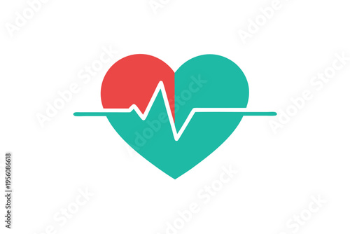 Bold red pulse line graphic illustrating a vital sign, perfect for medical services, technology, and life insurance contexts.