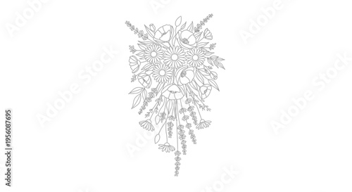 Detailed illustration of a snowflake structure.