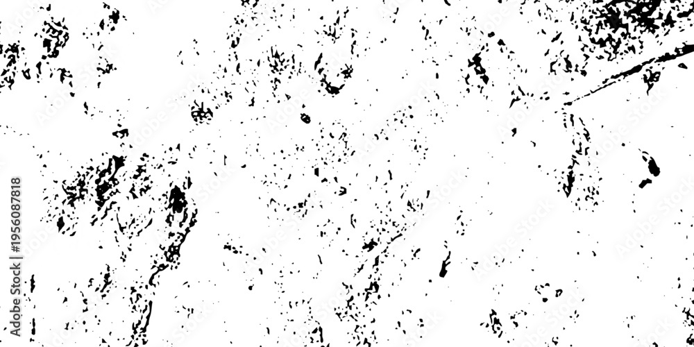 Obraz premium Rough black and white texture vector. Distressed overlay texture. Distressed cracked concrete wall texture background. Monochrome surface old vintage vector pattern.