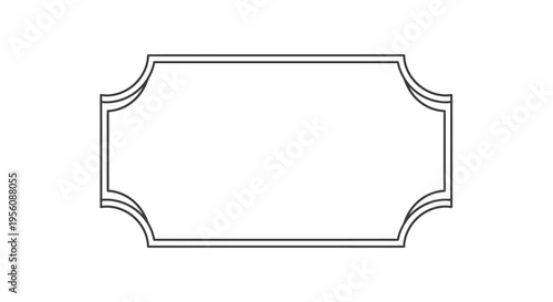 Blank Label Template Design Element.