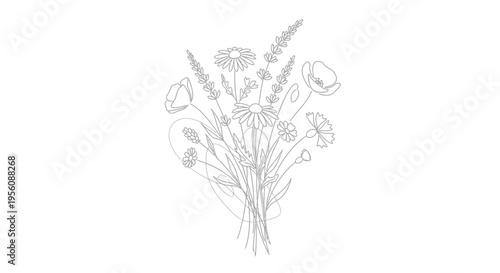 Bouquet of Wildflowers in Bloom.