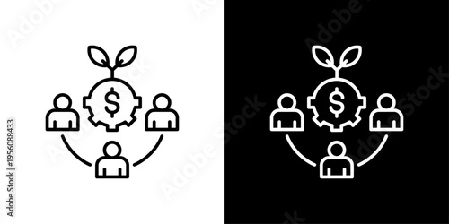 Collaboration Icon Sheet Black And White