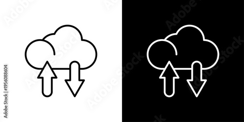 Cloud Icon Sheet Black And White