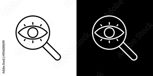 Vision Icon Sheet Black And White