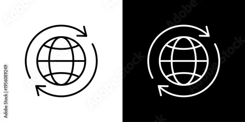 Global Icon Sheet Black And White