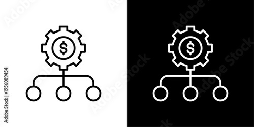 Diagram Icon Sheet Black And White