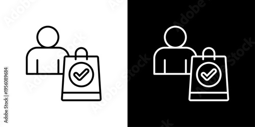 Customer Icon Sheet Black And White