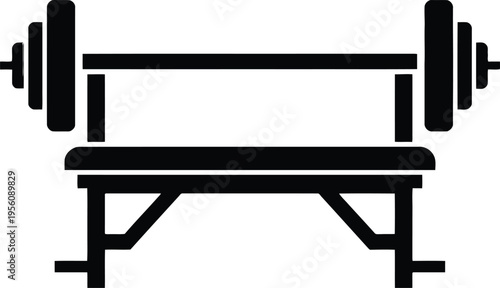 Black and white cartoon vector illustration of an empty wooden desk with a computer and chair inside an isolated home office interior design