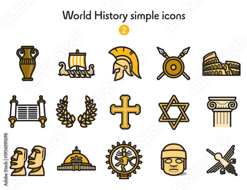 シンプルアイコン集 世界史2
