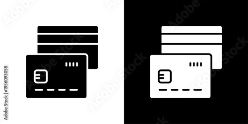 Credit Card Icon Sheet Black And White