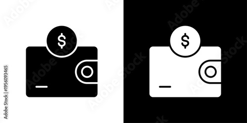 Wallet Icon Sheet Black And White