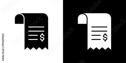 Bill Icon Sheet Black And White