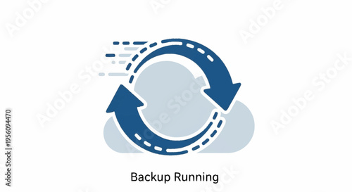 Cloud backup and data storage concept.
