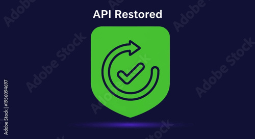 restored API service icon symbol.