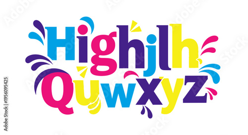 Editable vector illustration of colorful alphabet letters isolated on white background in isometric style for learning purposes