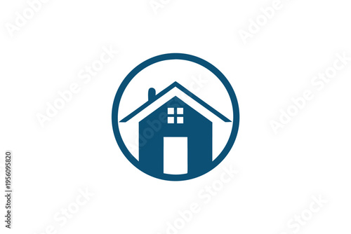 Black house icon with soft, rounded edges, a versatile symbol for home, residence, and real estate services.