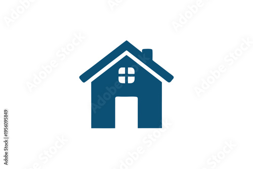 Softly rounded black house icon, a clean and modern graphic for concepts related to home, living, and property.