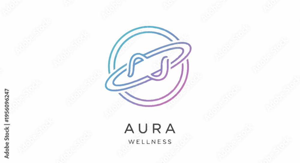 Obraz premium A wellness logo with a colorful design.
