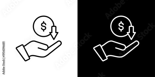 Revenue Icon Sheet Black And White