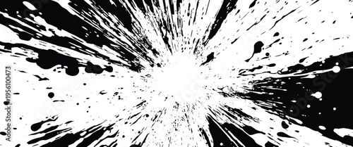 Vector black and white grunge speed background