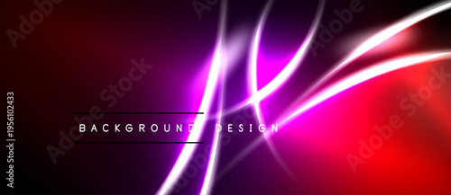 Vibrant abstract background. Diagonal lines create dynamic, glowing effect. Red, purple hues dominate design. Modern, stylish presentation.