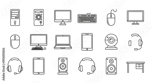 Collection of computer and technology devices.