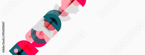 Colorful text spells REACT. Letters overlap, creating dynamic visual effect. Minimalist design on white background.