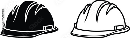 Hard hat safety helmets construction Vector