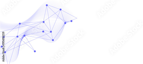 Vector network connection. Abstract mesh, molecular plexus line and cyberspace. abstract background made of arrows