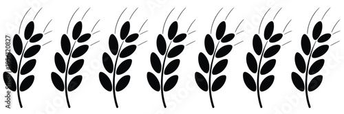 Bakery wheat ear vector, grain and harvest illustration