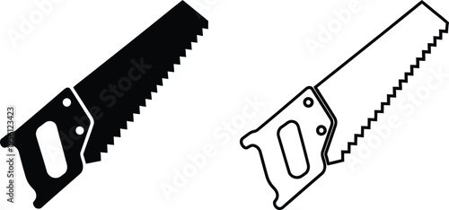 Saw blade hand saw Vector