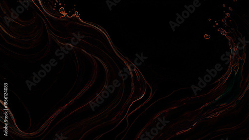 Vector Rich and Dark Swirls of Red Liquid: An Abstract Artwork With Dramatic and Unique Beauty