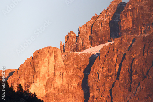 Close‑up of rugged alpine silhouette