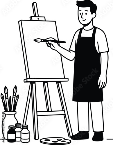 Large collection of black silhouettes featuring men and women practicing stand up paddleboarding including paddling sitting and balancing poses isolated on white background for summer.