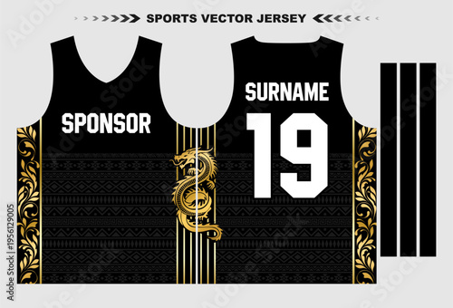 golden border jersey backgrou...