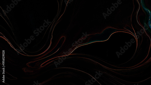 Vector Abstract dark lines create elegant design and subtle swirls add movement and dynamic contrast and digital art texture and flowing shape and moody atmospheric and artistic impression.
