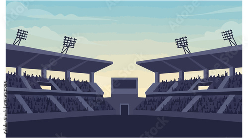 A bustling stadium filled with enthusiastic spectators during an event.