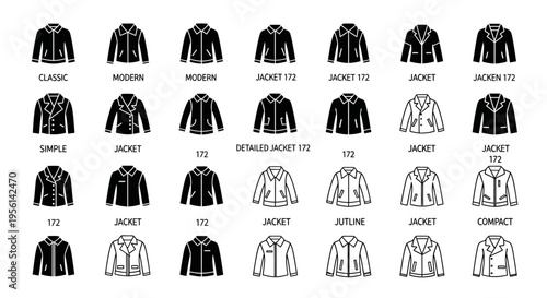 Jacket Styles Collection: Fashion Icons & Silhouettes for Apparel Design