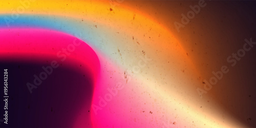 Dark blue orange red grainy texture background abstract vibrant color wave shape black backdrop noisy wide banner header design