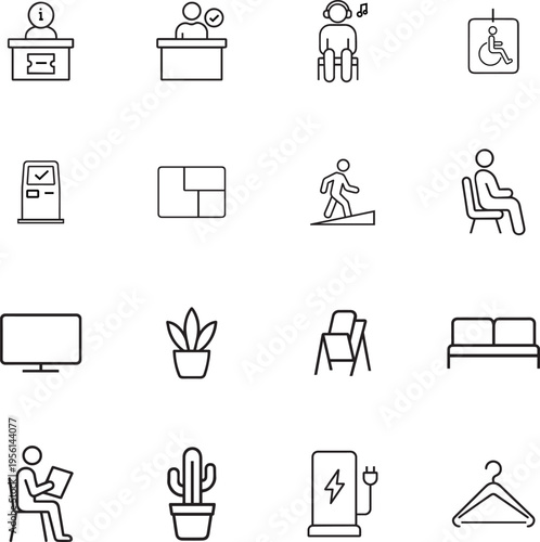 Financial icons for business and investment