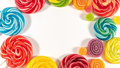 colorful candy frame