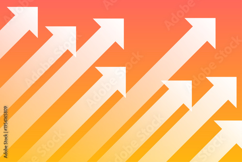 赤　矢印　上昇　背景